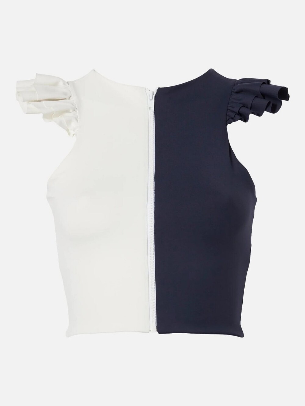 Port De Bras Mila Top Bicolor Chantilly / Navy